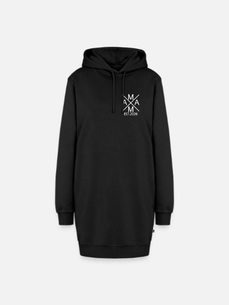 Mama 2026 stolze Mama Est. 2026 Muttertagsgeschenk - Hoodie-Kleid - Schwarz
