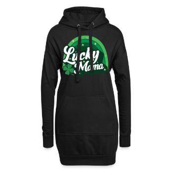 Cadeau de la Saint-Patrick Shamrock Femmes irlandaises - Sweat-shirt à capuche long Femme - noir - Devant