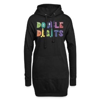 Cadeau de 10e anniversaire, 10 ans, pour garçons et filles - Sweat-shirt à capuche long Femme - noir - Devant