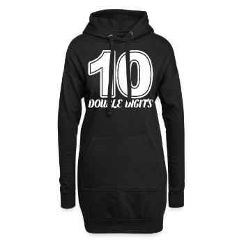 Cadeau de 10e anniversaire, 10 ans, pour garçons et filles - Sweat-shirt à capuche long Femme - noir - Devant