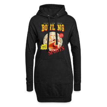 Bowling Bowling Bowling Ball Quilles Joueurs de bowling - Sweat-shirt à capuche long Femme - noir - Devant