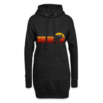 Eléphant éléphant pour enfants - Sweat-shirt à capuche long Femme - noir - Devant