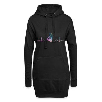 Synchronschwimmen Team Artistic Swim - Hoodie-Kleid - Schwarz - Vorne
