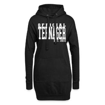 Official Teenager Est. 2010 Cool 13th Birthday - Sweat-shirt à capuche long Femme - noir - Devant
