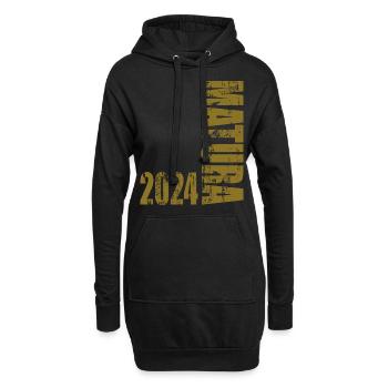 Matura 2024 - Hoodie-Kleid - Schwarz - Vorne