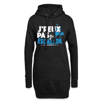 Je Peux Pas J'ai Escalade Cadeau Grimpeur Montagne - Sweat-shirt à capuche long Femme - noir - Devant