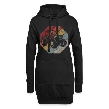 Tracteurs tracteurs rétro tracteurs ferme tracteurs - Sweat-shirt à capuche long Femme - noir - Devant