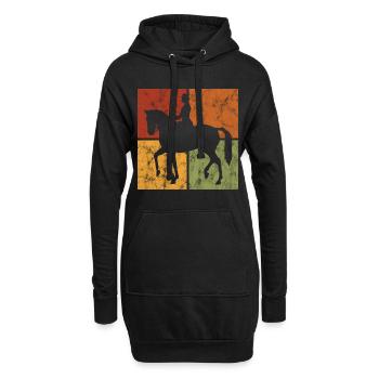 Dressage Équitation Cavaliers de dressage Équitation Équitation - Sweat-shirt à capuche long Femme - noir - Devant