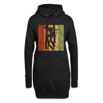 Skateboard Skateboarder Skater Skate Skateing - Hoodie Dress - black - Front