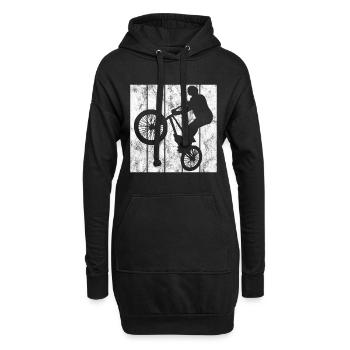 BMX Vélo Vélo Rétro Cadeau Vélo Motocross - Sweat-shirt à capuche long Femme - noir - Devant
