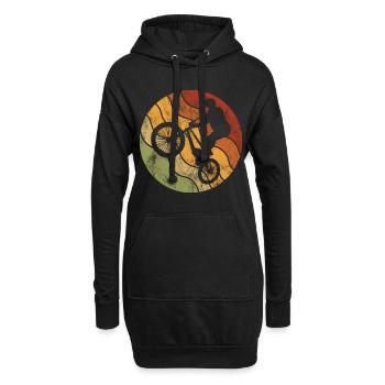 BMX Vélo Vélo Rétro Cadeau Vélo Motocross - Sweat-shirt à capuche long Femme - noir - Devant