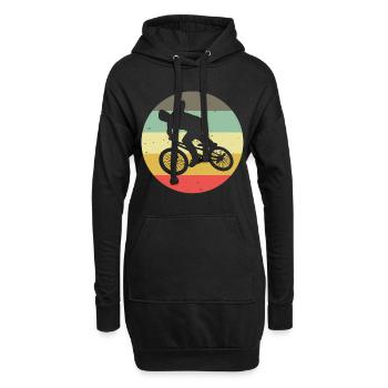 BMX Vélo Vélo Rétro Cadeau Vélo Motocross - Sweat-shirt à capuche long Femme - noir - Devant
