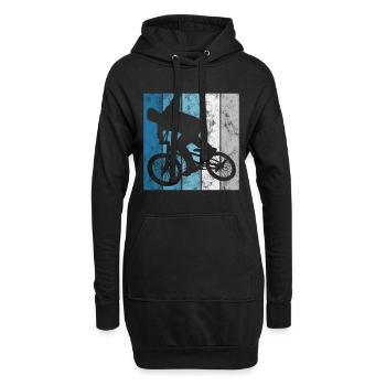 BMX Vélo Vélo Rétro Cadeau Vélo Motocross - Sweat-shirt à capuche long Femme - noir - Devant