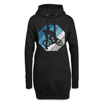 BMX Vélo Vélo Rétro Cadeau Vélo Motocross - Sweat-shirt à capuche long Femme - noir - Devant