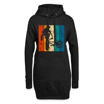 BMX Vélo Vélo Rétro Cadeau Vélo Motocross - Sweat-shirt à capuche long Femme - noir - Devant