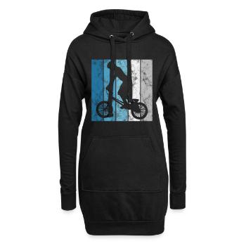 BMX Vélo Vélo Rétro Cadeau Vélo Motocross - Sweat-shirt à capuche long Femme - noir - Devant