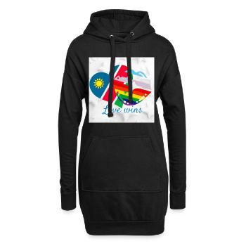 Namibias Stolz - Hoodie-Kleid - Schwarz - Vorne