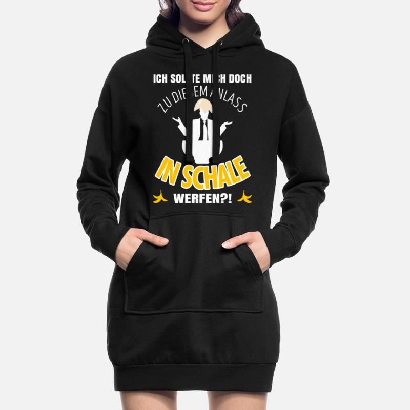 Anti Dressedcode Gast | Scherz Outfit | In Schale Hoodie-Kleid