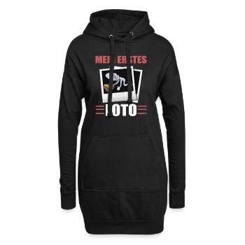 Döner Fan Fotograf ERSTES FOTO Spermium Sperma - Hoodie-Kleid - Schwarz - Vorne