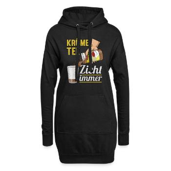 Instant Tee Krümeltee Zitronentee Granulat - Hoodie-Kleid - Schwarz - Vorne