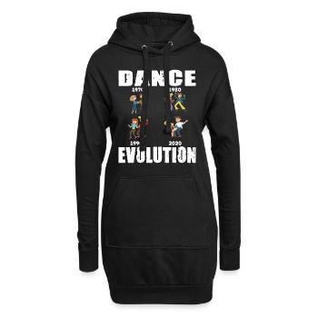 Dance Evolution für einen Tänzer und Tänzerin - Hoodie-Kleid - Schwarz - Vorne