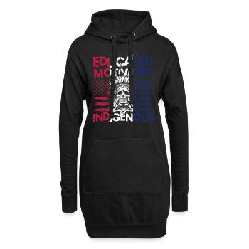 Educated Motivated Indigenous für Ureinwohner - Hoodie-Kleid - Schwarz - Vorne