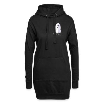 Joli costume fantôme d’Halloween - Sweat-shirt à capuche long Femme - noir - Devant