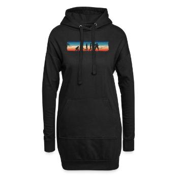 Evolution of Ice Hockey – Ice Hockey - Hoodie-Kleid - Schwarz - Vorne