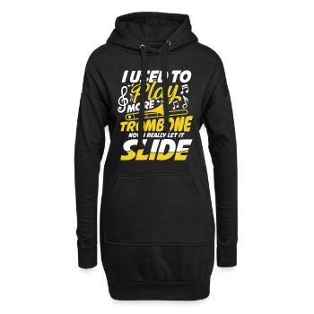 I Used To Play More Trombone Now I Let It Slide - Hoodie-Kleid - Schwarz - Vorne