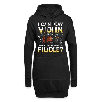 I Can Play Violin Wanna Learn How To Fiddle? - Hoodie-Kleid - Schwarz - Vorne