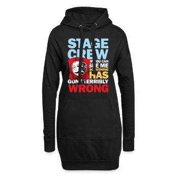 Stage Crew See Me Something Has Gone Wrong - Hoodie-Kleid - Schwarz - Vorne