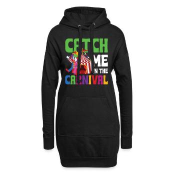 Catch Me In The Carnival - Hoodie-Kleid - Schwarz - Vorne