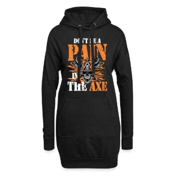 Funny Viking Saying für einen Wikinger und - Hoodie-Kleid - Schwarz - Vorne