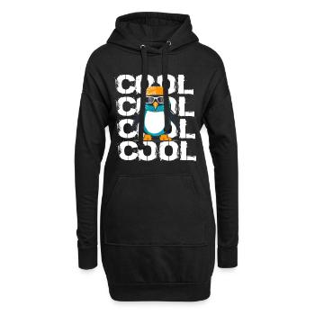 Pinguin Cool für Pinguin Fan Tierpfleger - Hoodie-Kleid - Schwarz - Vorne