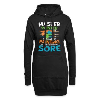 Master Painter I've Master Painting - Hoodie-Kleid - Schwarz - Vorne