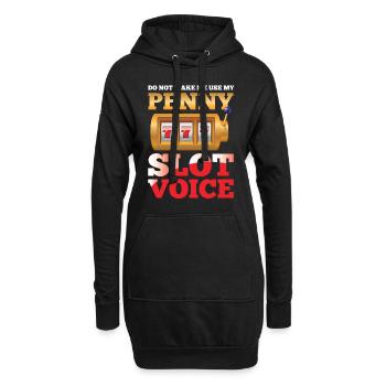 My Penny Slot Voice - Hoodie-Kleid - Schwarz - Vorne