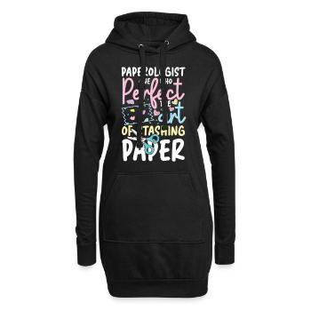 Paperologist Perfect The Art of Stashing Paper - Hoodie-Kleid - Schwarz - Vorne