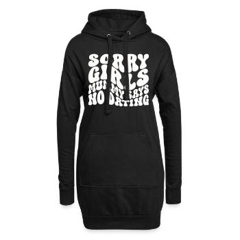 Tut Mir Leid Mädchen Mutti Sagt Kein Dating - Hoodie-Kleid - Schwarz - Vorne