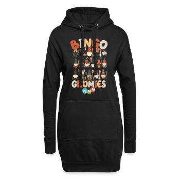 Bingo avec mes gnomies Bingo amusant - Sweat-shirt à capuche long Femme - noir - Devant