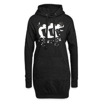Artistic Swim Team Synchronschwimmen - Hoodie-Kleid - Schwarz - Vorne