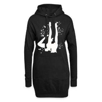 Artistic Swim Team Synchronschwimmen - Hoodie-Kleid - Schwarz - Vorne
