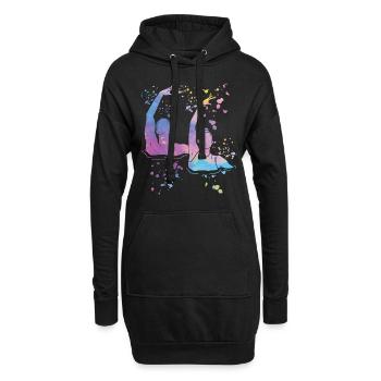 Artistic Swim Team Synchronschwimmen - Hoodie-Kleid - Schwarz - Vorne