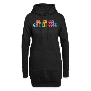 Brothers On The Loose Geschwisterreise - Hoodie-Kleid - Schwarz - Vorne