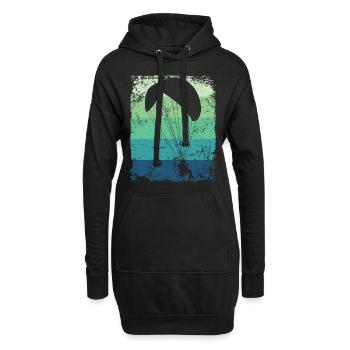 Parapente motorisé Paramoteur paramoteur - Sweat-shirt à capuche long Femme - noir - Devant