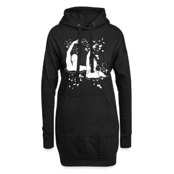 Artistic Swim Team Synchronschwimmen - Hoodie-Kleid - Schwarz - Vorne