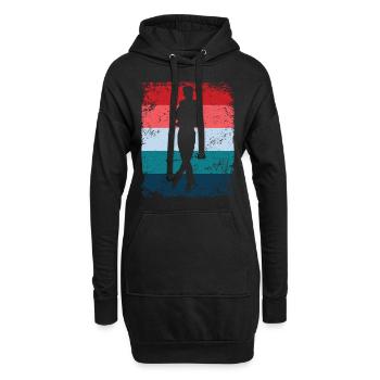 Figure Skating Figure Skating Ice Skating - Hoodie Dress - black - Front