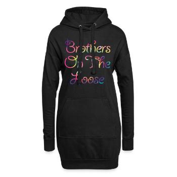 Brothers On The Loose Geschwisterreise - Hoodie-Kleid - Schwarz - Vorne