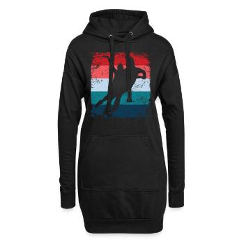 Patinage artistique Patinage artistique Patinage sur glace - Sweat-shirt à capuche long Femme - noir - Devant