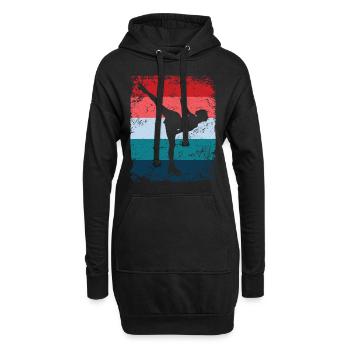 Patinage artistique Patinage artistique Patinage sur glace - Sweat-shirt à capuche long Femme - noir - Devant