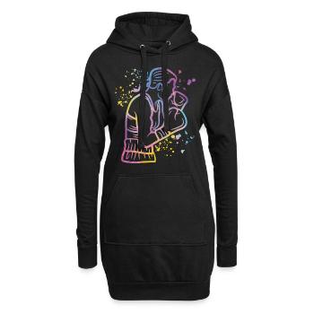 Boxen Kämpfer Kinder Boxen Match Boxer - Hoodie-Kleid - Schwarz - Vorne
